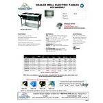 Advance Tabco SW-4E-240 Four Pan Electric Hot Food Table with Undershelf - Sealed Well, 208/240V