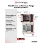 American Range ME-2 Majestic Double-Deck Bakery-Depth Electric Convection Oven - 208V, 1 Phase - 24 kW American Range ME-2 Majestic Double-Deck Bakery-Depth Electric Convection Oven - 208V, 1 Phase - 24 kW