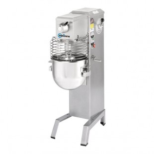 Univex SRMF20+ 20 Qt. Planetary Floor Mixer with #12 PTO Hub, Guard, and Standard Accessories - 115V, 1/2 hp
