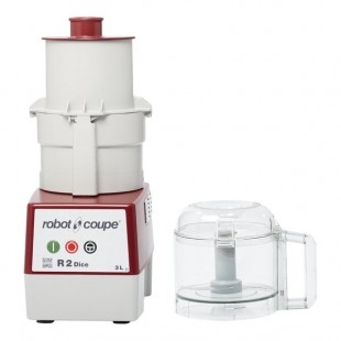Robot Coupe R2CLR DICE Combination Food Processor with 3 Qt. / 3 Liter Clear Bowl, Continuous Feed & 4 Discs - 2 hp Robot Coupe R2CLR DICE Combination Food Processor with 3 Qt. / 3 Liter Clear Bowl, Continuous Feed & 4 Discs - 2 hp