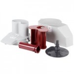 Robot Coupe R2CLR DICE Combination Food Processor with 3 Qt. / 3 Liter Clear Bowl, Continuous Feed & 4 Discs - 2 hp