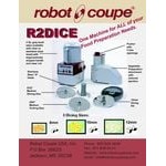 Robot Coupe R2CLR DICE Combination Food Processor with 3 Qt. / 3 Liter Clear Bowl, Continuous Feed & 4 Discs - 2 hp