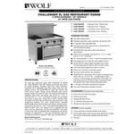 Wolf by Vulcan C48S-2B36GN Challenger XL Series Natural Gas 48 Wolf by Vulcan C48S-2B36GN Challenger XL Series Natural Gas 48
