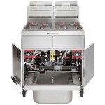 Vulcan 2TR65AF-2 PowerFry3 Liquid Propane 130-140 lb. 2 Unit Floor Fryer System with Solid State Analog Controls and KleenScreen Filtration - 160,000 BTU Vulcan 2TR65AF-2 PowerFry3 Liquid Propane 130-140 lb. 2 Unit Floor Fryer System with Solid State Analog Controls and KleenScreen Filtration - 160,000 BTU