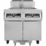 Dean by Frymaster PowerRunner 2FPRG50T 2 Unit Natural Gas Floor Fryer with (2) 50 lb. Frypots and Built-in Filtration Dean by Frymaster PowerRunner 2FPRG50T 2 Unit Natural Gas Floor Fryer with (2) 50 lb. Frypots and Built-in Filtration