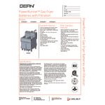 Dean by Frymaster PowerRunner 2FPRG50T 2 Unit Natural Gas Floor Fryer with (2) 50 lb. Frypots and Built-in Filtration Dean by Frymaster PowerRunner 2FPRG50T 2 Unit Natural Gas Floor Fryer with (2) 50 lb. Frypots and Built-in Filtration