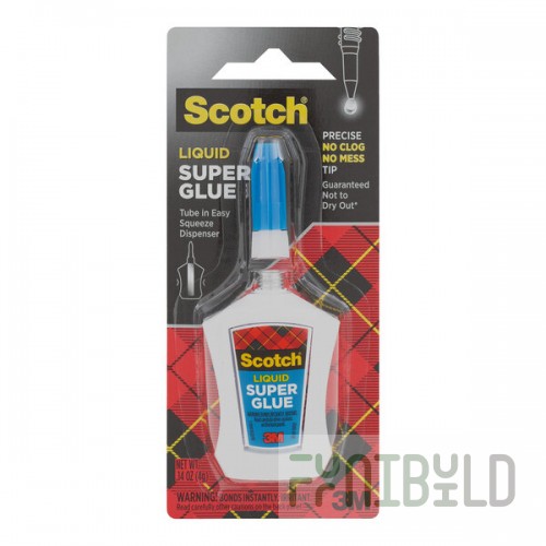3M ScotchTM 0.14 oz. Liquid Super Glue with Precision Applicator 7100045780