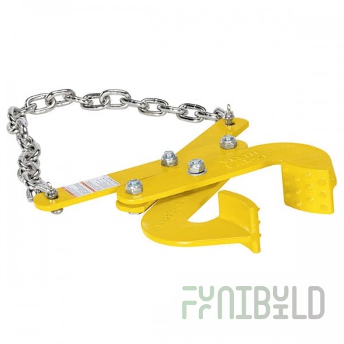 Vestil PAL-21 Yellow Steel Pallet Puller with 4