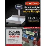 Tor Rey EQB-100/200-W 200 lb. Waterproof Digital Receiving Bench Scale with Tower Display, Legal for Trade