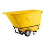Lavex 0.5 Cubic Yard Yellow Heavy-Duty Tilt Truck / Trash Cart (850 lb. Capacity) Lavex 0.5 Cubic Yard Yellow Heavy-Duty Tilt Truck / Trash Cart (850 lb. Capacity)