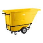 Lavex 0.5 Cubic Yard Yellow Heavy-Duty Tilt Truck / Trash Cart (850 lb. Capacity) Lavex 0.5 Cubic Yard Yellow Heavy-Duty Tilt Truck / Trash Cart (850 lb. Capacity)