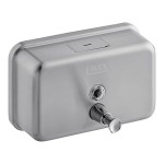 Lavex 40 fl. oz. (1,200 mL) Stainless Steel Manual Surface-Mounted Horizontal Liquid Soap Dispenser