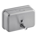 Lavex 40 fl. oz. (1,200 mL) Stainless Steel Manual Surface-Mounted Horizontal Liquid Soap Dispenser