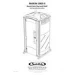 Satellite Maxim 3000 2467A Forest Green Premium Portable Restroom - Assembled
