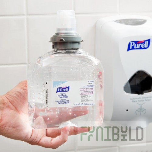 PURELL® 5456-04 TFX Advanced 1200 mL Gel Instant Hand Sanitizer - 4/Case
