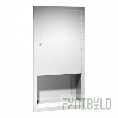 American Specialties, Inc. Traditional 10-0452 Recessed C-Fold / Multifold Paper Towel Dispenser
