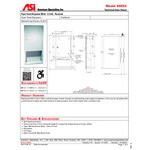 American Specialties, Inc. Traditional 10-0452 Recessed C-Fold / Multifold Paper Towel Dispenser