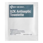 First Aid Only 51028-001 BZK Antiseptic Towelette / Wipe - 750/Case