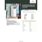 Lancaster Table & Seating 9 Gallon White Powder-Coated Metal Half Round Decorative Trash Can with Side Opening