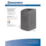 MasonWays Rhino OTRC 55 Gallon Open Top Trash / Recycling Can MasonWays Rhino OTRC 55 Gallon Open Top Trash / Recycling Can