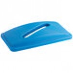 Lavex Pro Blue Slim Rectangular Mixed Recycling Bin Lid Lavex Pro Blue Slim Rectangular Mixed Recycling Bin Lid