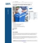 Lavex Pro Blue Slim Rectangular Mixed Recycling Bin Lid Lavex Pro Blue Slim Rectangular Mixed Recycling Bin Lid