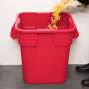 Rubbermaid® FG352600RED BRUTE 28 Gallon Red Square Trash Can Rubbermaid® FG352600RED BRUTE 28 Gallon Red Square Trash Can