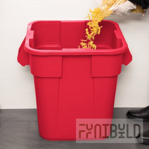 Rubbermaid® FG352600RED BRUTE 28 Gallon Red Square Trash Can