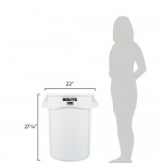 Rubbermaid® FG263200WHT BRUTE 32 Gallon White Round Trash Can Rubbermaid® FG263200WHT BRUTE 32 Gallon White Round Trash Can