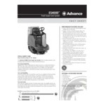Advance ES4000 56344204 Ride-On Total Carpet Care System with (4) 312 Ah AGM Batteries, Onboard Charger, and Brushes - 28 Gallon