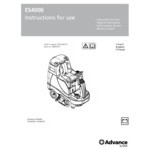 Advance ES4000 56344204 Ride-On Total Carpet Care System with (4) 312 Ah AGM Batteries, Onboard Charger, and Brushes - 28 Gallon