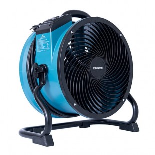 XPOWER X-39AR-Blue Variable Speed Industrial Axial Fan with Sealed Motor GFCI Power Outlets - 1/4 hp XPOWER X-39AR-Blue Variable Speed Industrial Axial Fan with Sealed Motor GFCI Power Outlets - 1/4 hp
