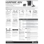 Hoover HVRPWR 40V Cordless Backpack Vacuum Cleaner with 12.0 Ah Battery, Charger, and 10 Pack Allergenic Filtration Bags
