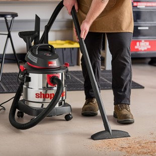 Shop-Vac 5989305 5 Gallon 4 1/2 Peak HP Stainless Steel Wet / Dry Vacuum with Tool Kit Shop-Vac 5989305 5 Gallon 4 1/2 Peak HP Stainless Steel Wet / Dry Vacuum with Tool Kit