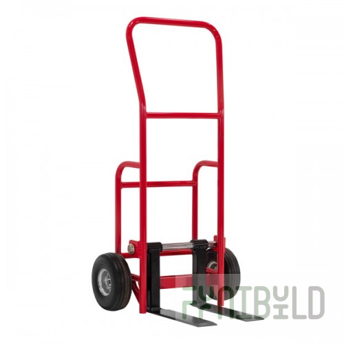 Valley Craft 800 lb. Steel Multi-Use Hand Truck with Flat Forks and Never-Flat Wheels F85882A3FF