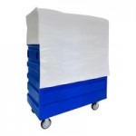 R&B Wire Products, Inc. 48 Cu. Ft. Blue Heavy-Duty Polypropylene Bulk Transport Truck 849B