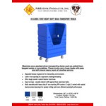 R&B Wire Products, Inc. 48 Cu. Ft. Blue Heavy-Duty Polypropylene Bulk Transport Truck 849B