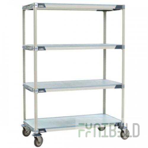 Metro X556EFX3 MetroMax i Polymer Solid Shelf Cart - 24