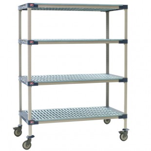 Metro X566PG4 MetroMax 4 Polymer Grid Shelf Cart - 24 Metro X566PG4 MetroMax 4 Polymer Grid Shelf Cart - 24