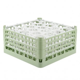 Vollrath 52709 Signature Lemon Drop Full-Size Light Green 20-Compartment 9 1/16