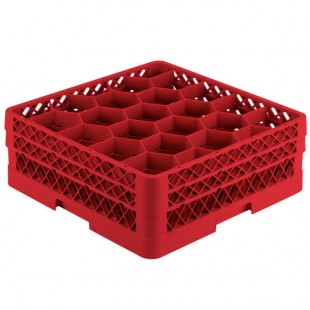 Vollrath TR11GG Traex® Rack Max Full-Size Red 20-Compartment 6 3/8
