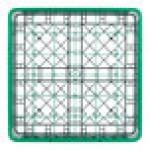 Noble Warewashing 36-Compartment Gray Full-Size Glass Rack with 1 Green Extender Noble Warewashing 36-Compartment Gray Full-Size Glass Rack with 1 Green Extender