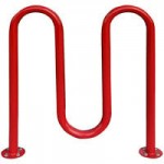 Paris Furnishings Heavy-Duty 13 Loop Powder Coated Surface Mount M Style Bike Rack