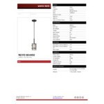SATCO/NUVO Lansing 1-Light Mini Pendant Light with Etched Opal Glass and Midnight Bronze Finish - 120V, 100W