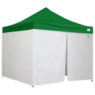 Caravan Canopy 21003505040 Alumashade Bigfoot 10' x 10' Green Light-Duty Commercial Grade Instant Canopy Deluxe Kit with Side Walls