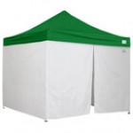 Caravan Canopy 21003505040 Alumashade Bigfoot 10' x 10' Green Light-Duty Commercial Grade Instant Canopy Deluxe Kit with Side Walls Caravan Canopy 21003505040 Alumashade Bigfoot 10' x 10' Green Light-Duty Commercial Grade Instant Canopy Deluxe Kit with Side Walls