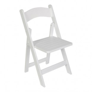 Flash Furniture Holden White Wood Folding Chair with Slatted Seat Flash Furniture Holden White Wood Folding Chair with Slatted Seat