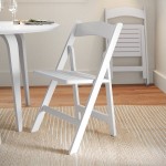 Flash Furniture Holden White Wood Folding Chair with Slatted Seat Flash Furniture Holden White Wood Folding Chair with Slatted Seat