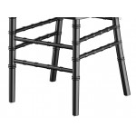Lancaster Table & Seating Black Wood Chiavari Chair with Ivory Cushion Lancaster Table & Seating Black Wood Chiavari Chair with Ivory Cushion