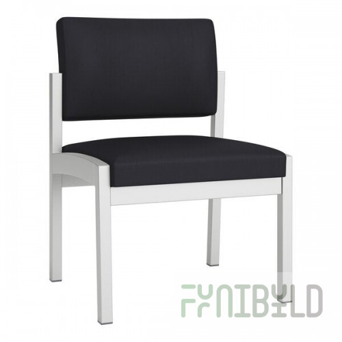 Lesro Lenox Steel Patriot Plus Black Vinyl Guest Chair